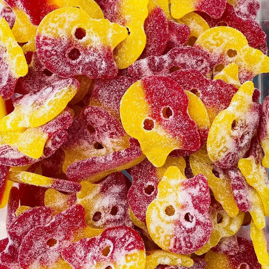 Bubs Sour Peach Skulls